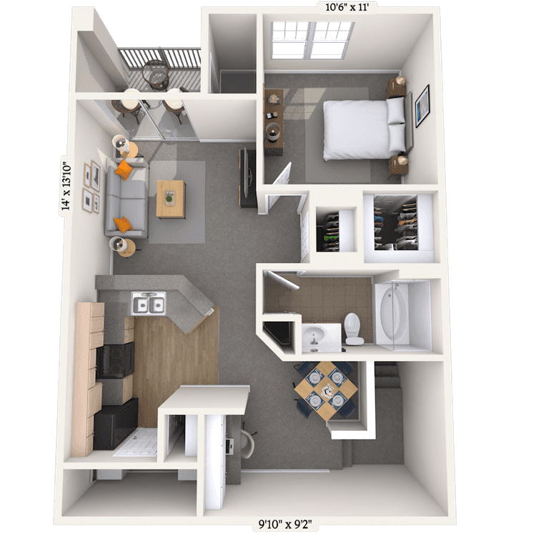 Floorplan image of unit 08805