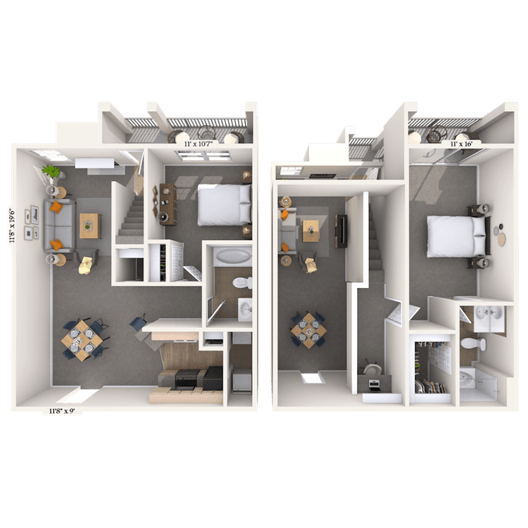 Floorplan image of unit 09909