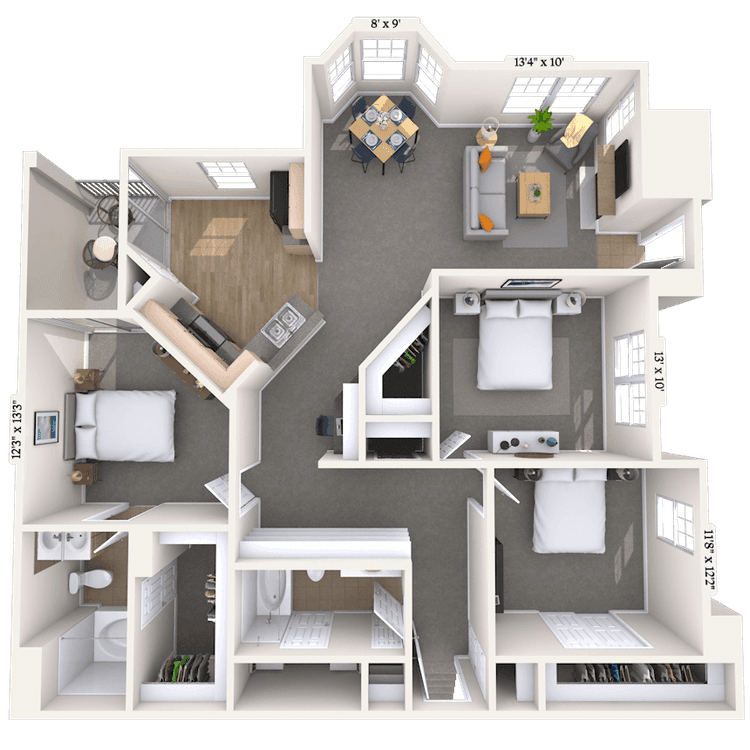 Floorplan image of unit 323211