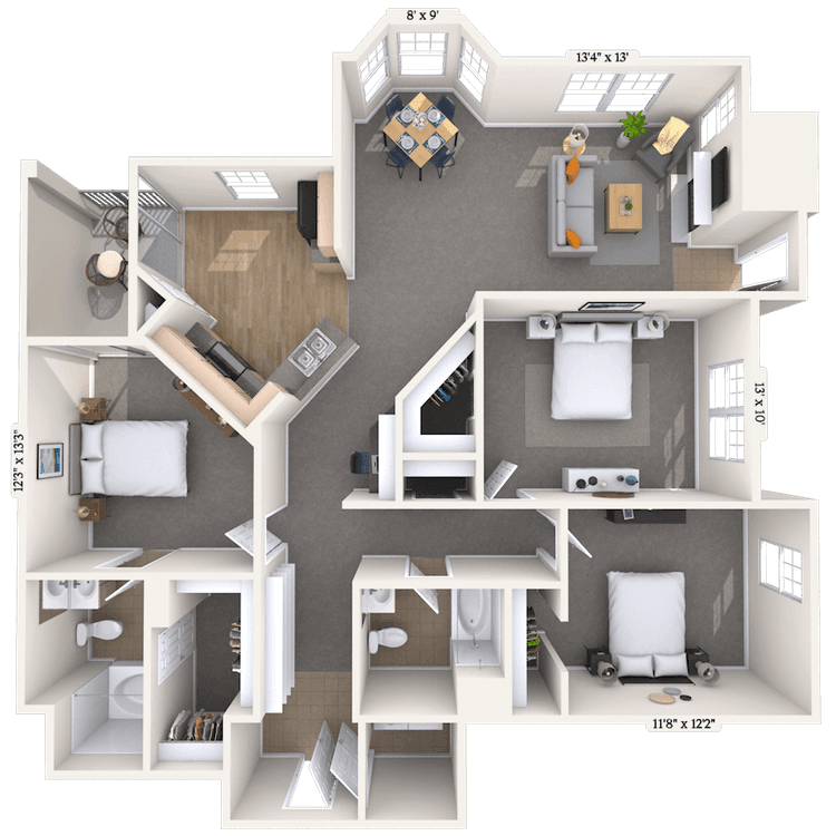 Floorplan image of unit 181810