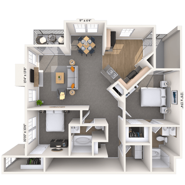 Floorplan image of unit 262603