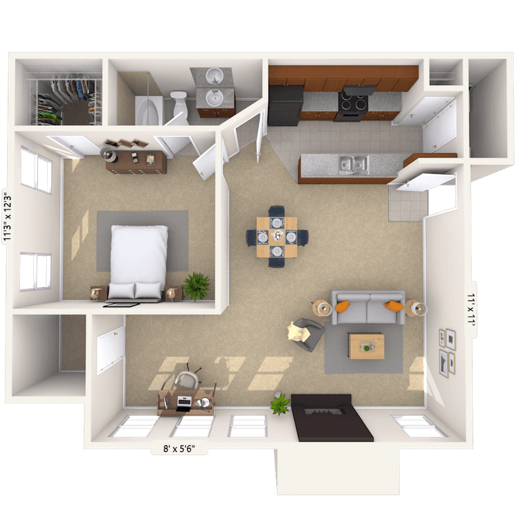 Floorplan image of unit 090909