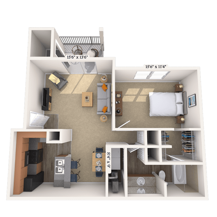 Floorplan image of unit 010724