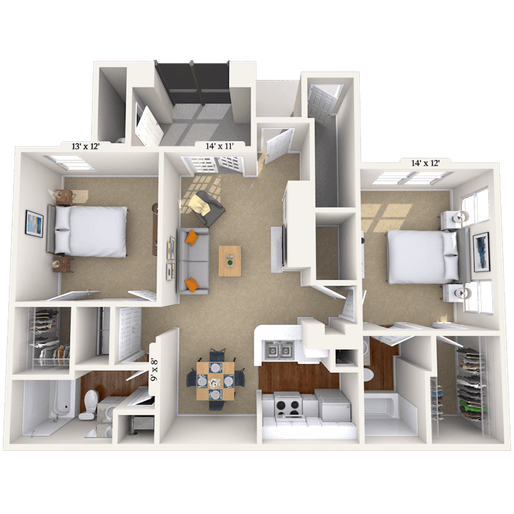 Floorplan image of unit 010216