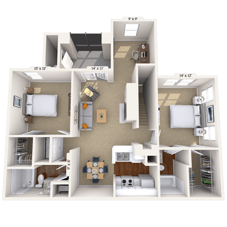 Floorplan image of unit 010227