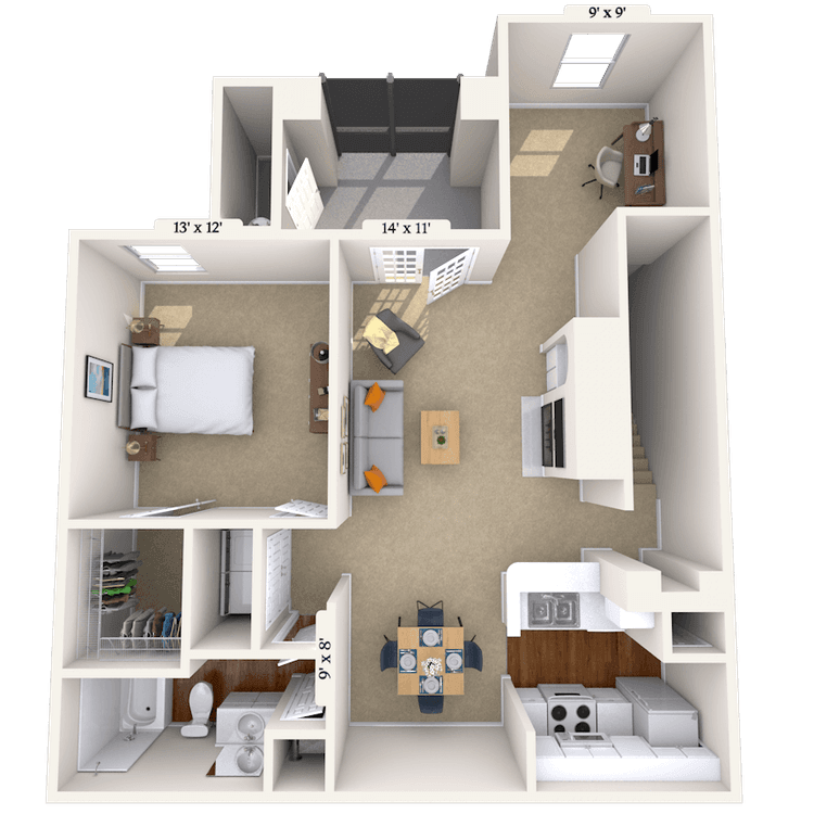 Floorplan image of unit 010321