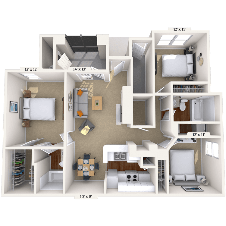 Floorplan image of unit 011911