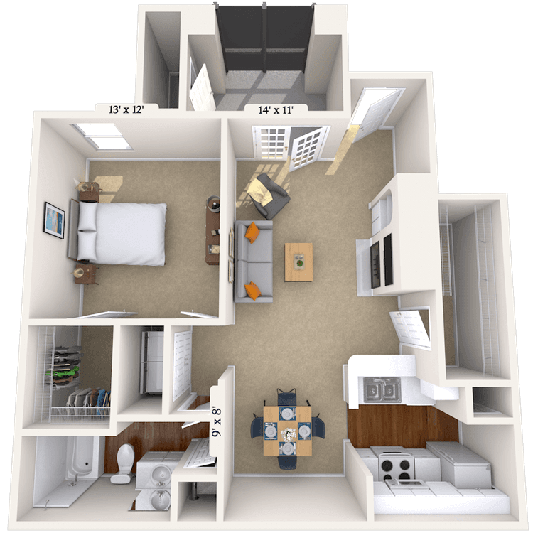 Floorplan image of unit 012213