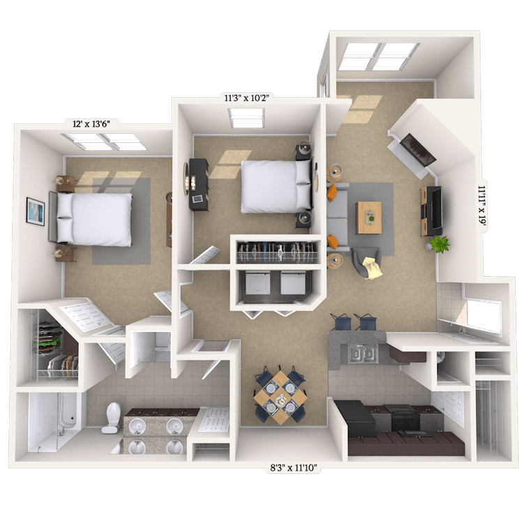Floorplan image of unit 0101-112
