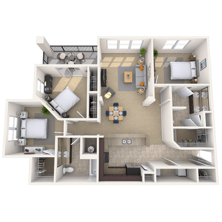 Floorplan image of unit 033306