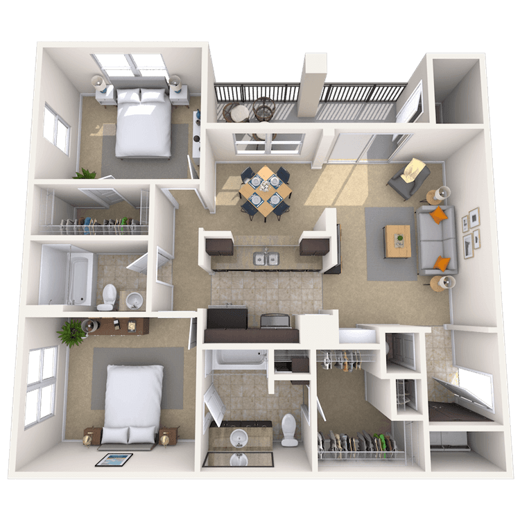 Floorplan image of unit 088303