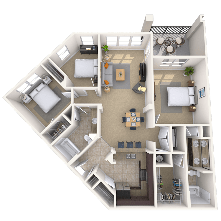 Floorplan image of unit 1111307