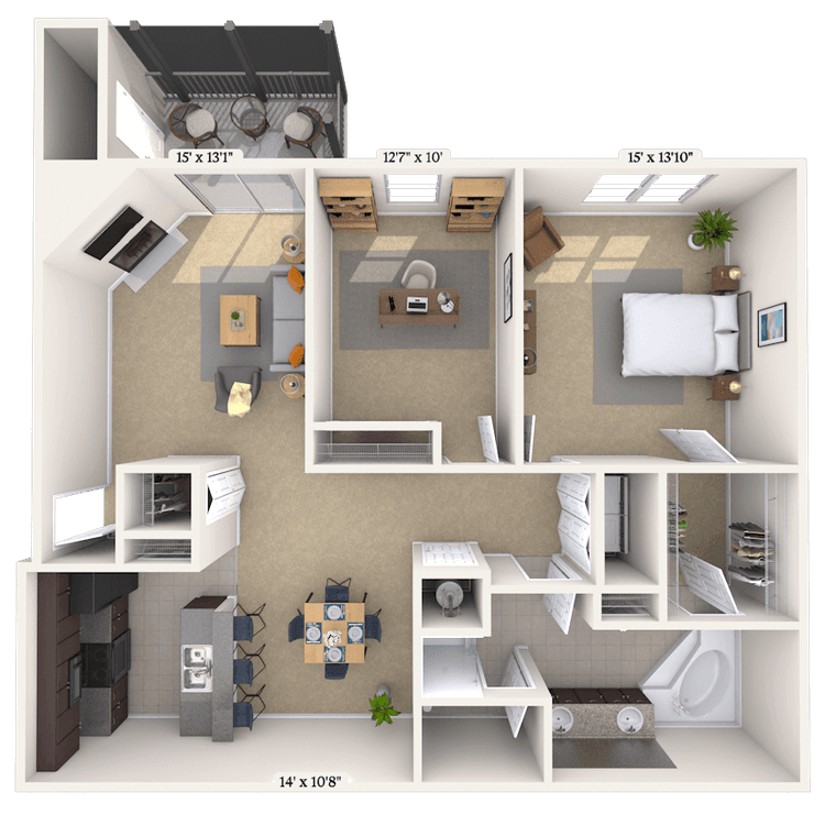 Floorplan image of unit MM203