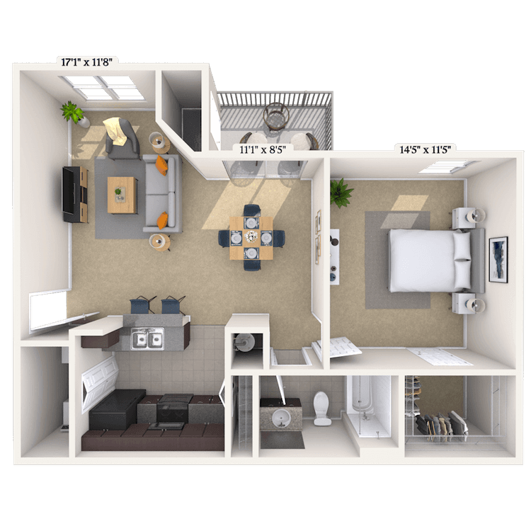 Floorplan image of unit CC106