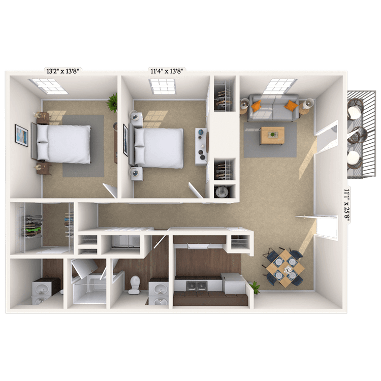 Floorplan image of unit 060620