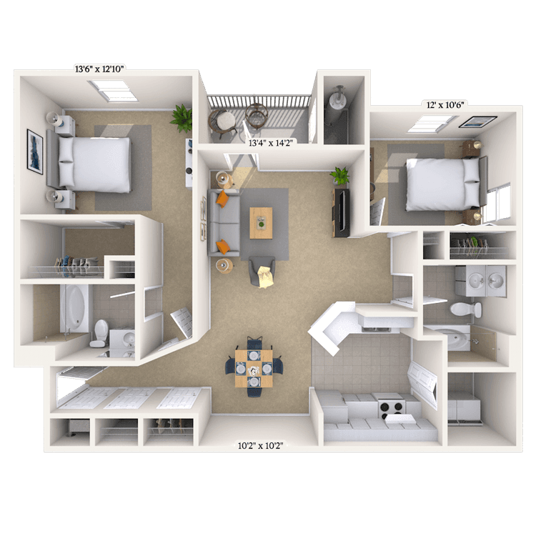 Floorplan image of unit 011910