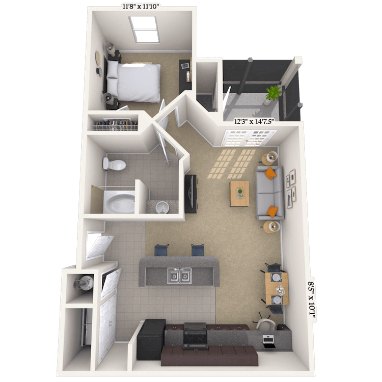 Floorplan image of unit 033103