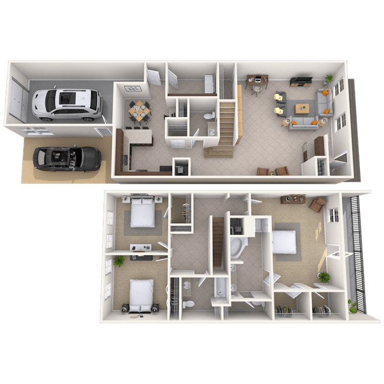 Floorplan image of unit 1515E