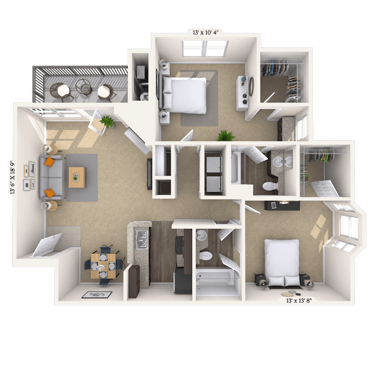 Floorplan image of unit 07708
