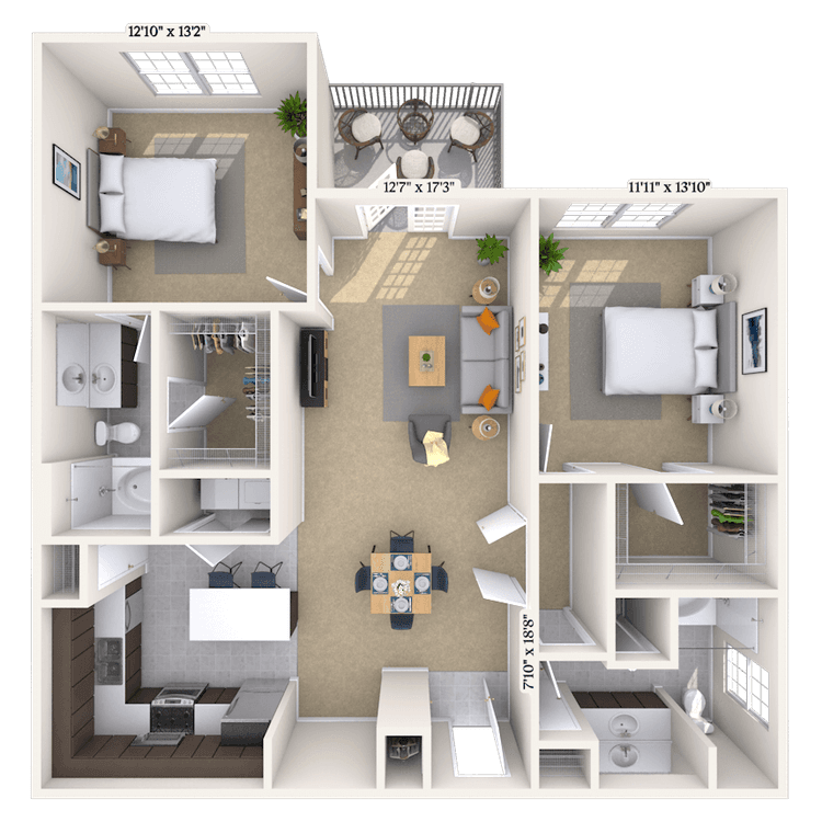 Floorplan image of unit 1313205