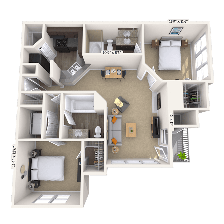 Floorplan image of unit 25359835