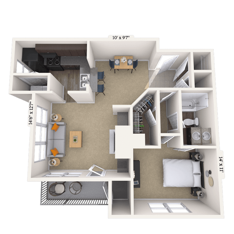 Floorplan image of unit 19360311