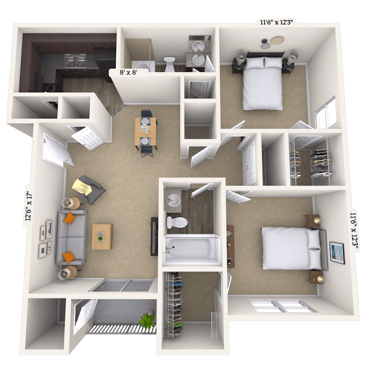 Floorplan image of unit 03836033