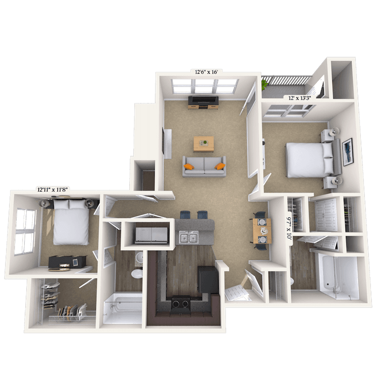 Floorplan image of unit 24357032