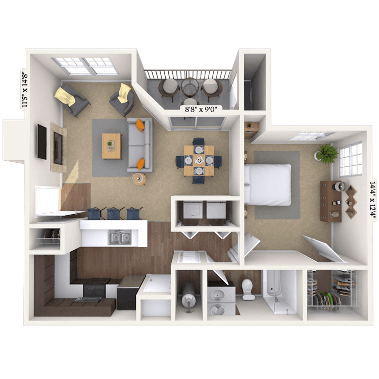 Floorplan image of unit 09143732