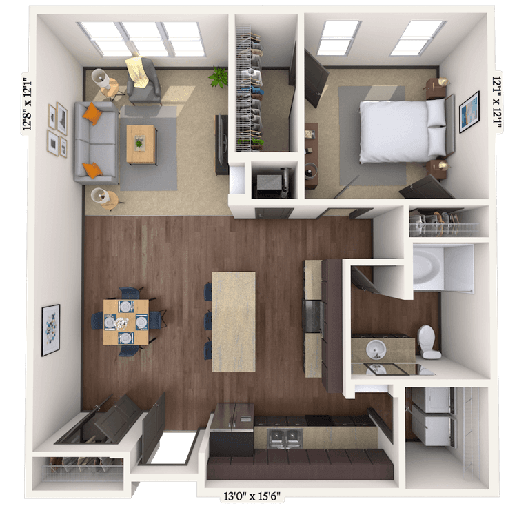 Floorplan image of unit 022-2114
