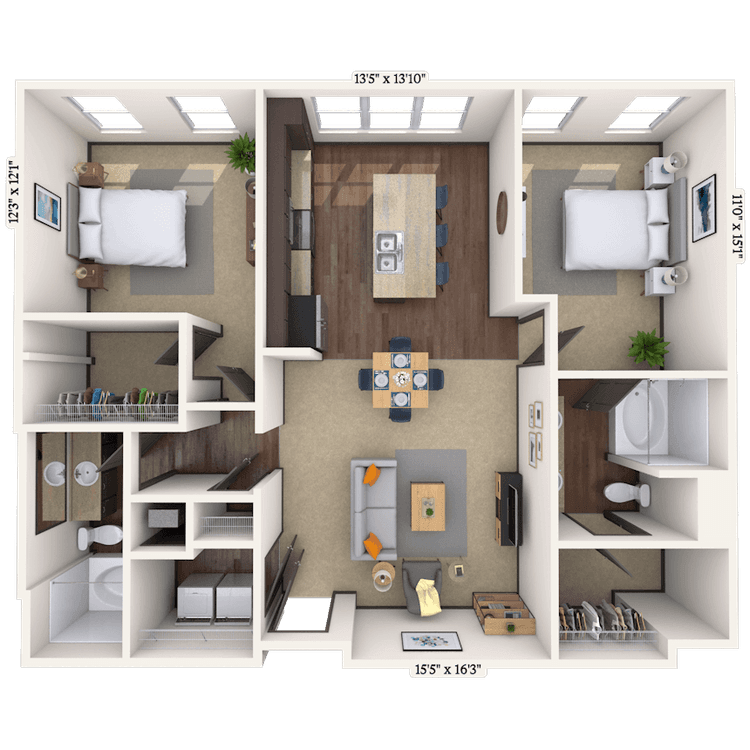 Floorplan image of unit 022-2214