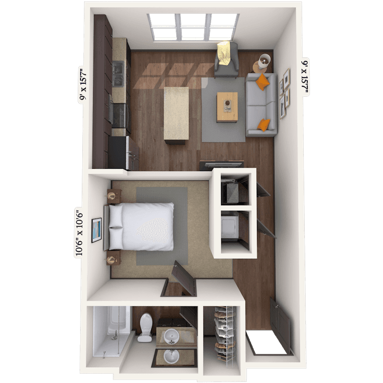 Floorplan image of unit 033-3102