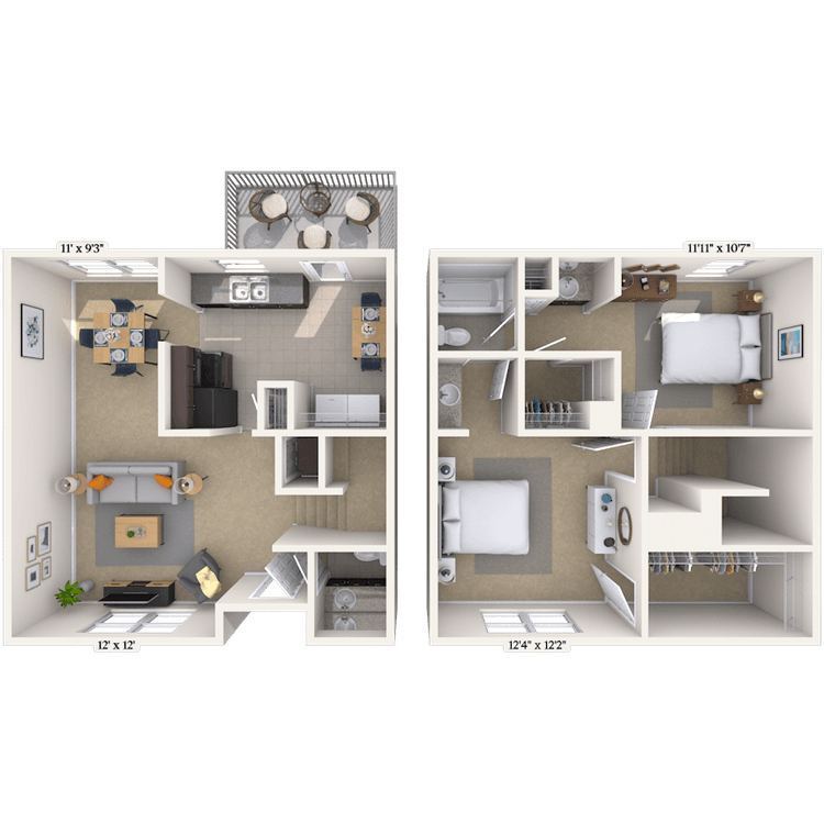 Floorplan image of unit QH06755