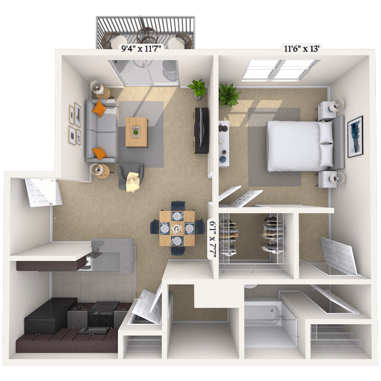 Floorplan image of unit WM67171