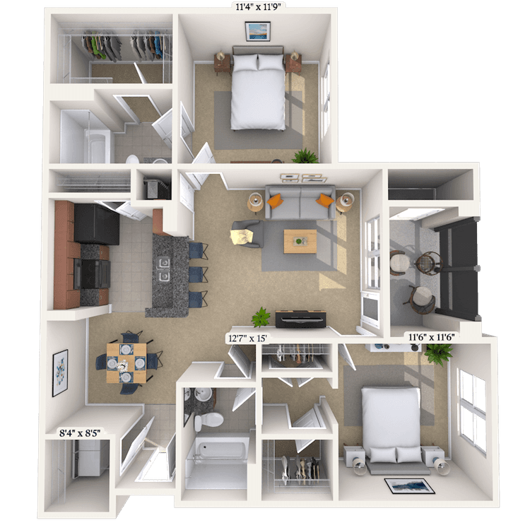 Floorplan image of unit 19131