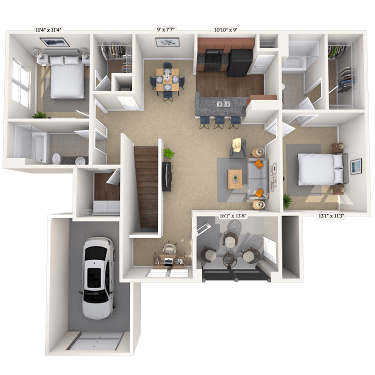Floorplan image of unit 20128