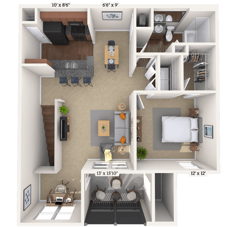 Floorplan image of unit II 23-2122