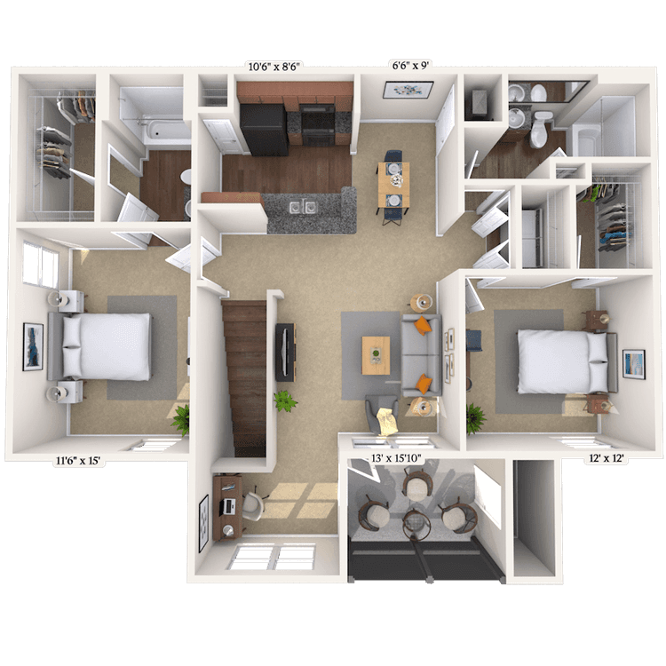 Floorplan image of unit II 31-10121