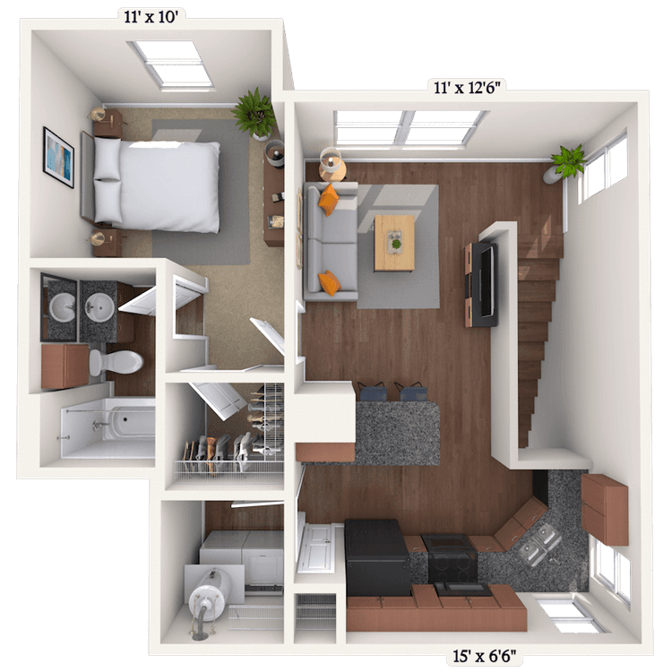 Floorplan image of unit II 29-8127