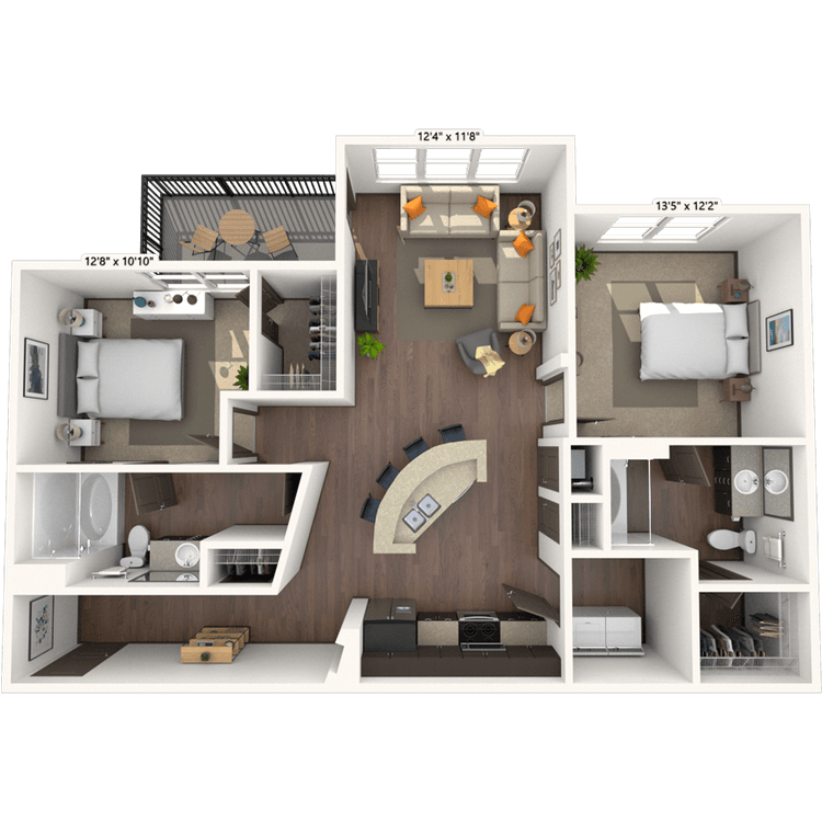 Floorplan image of unit 033221
