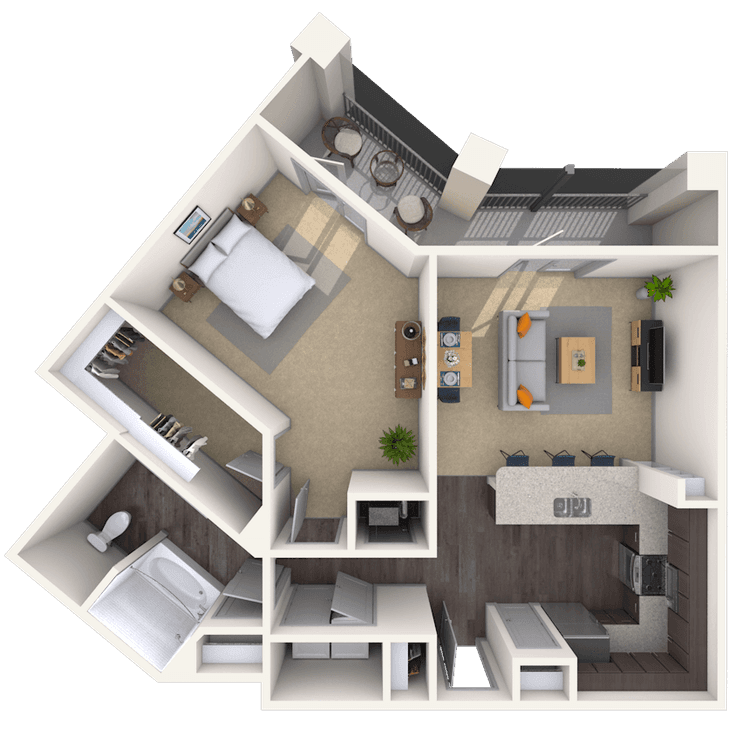 Floorplan image of unit 1201-113