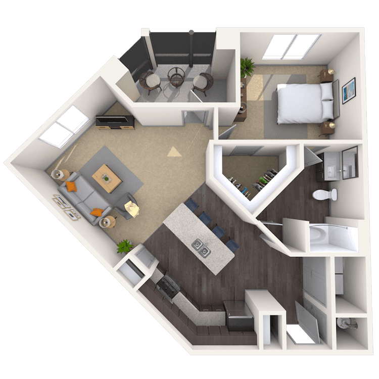 Floorplan image of unit 1400-104