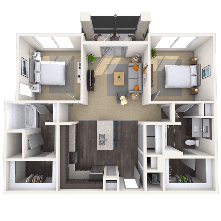 Floorplan image of unit 1500-301