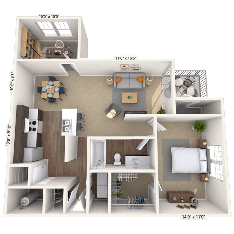 Floorplan image of unit 01440137