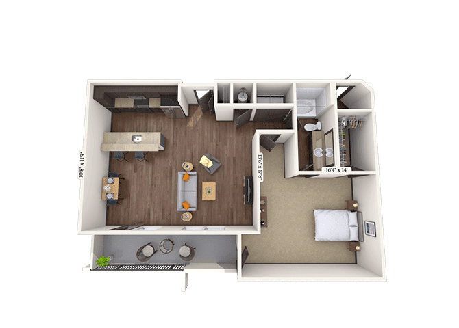 Floorplan image of unit II 2-1309