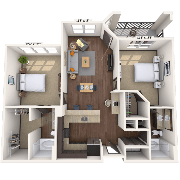 Floorplan image of unit 4-4202