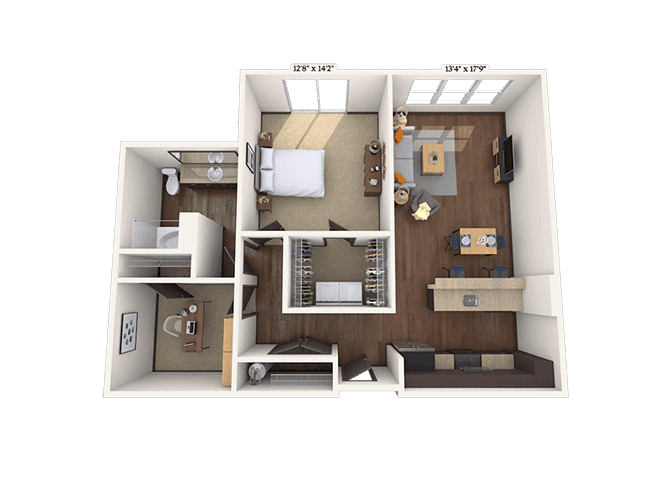 Floorplan image of unit II 2-1315