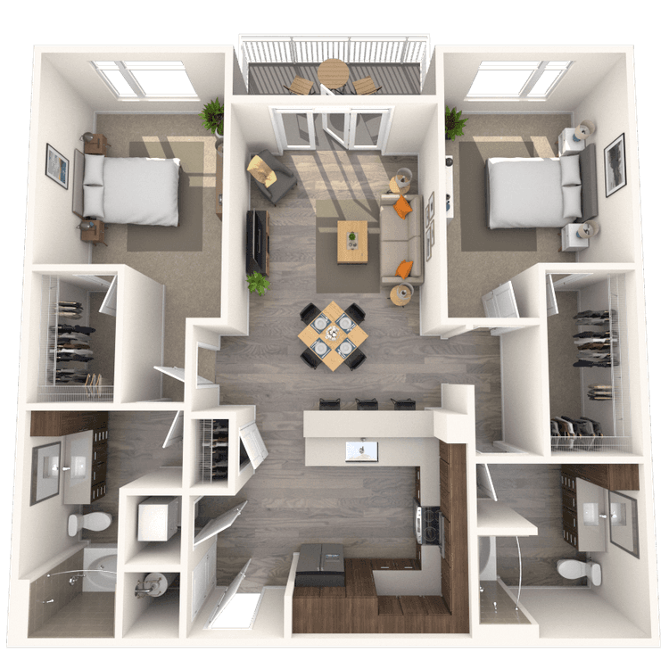 Floorplan image of unit 451
