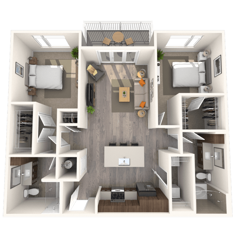 Floorplan image of unit 510