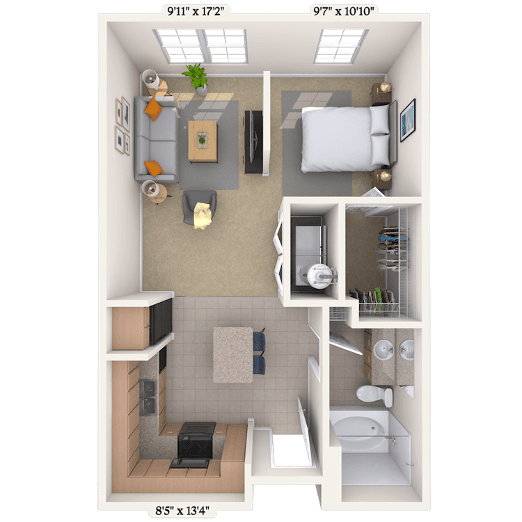 Floorplan image of unit I 1235